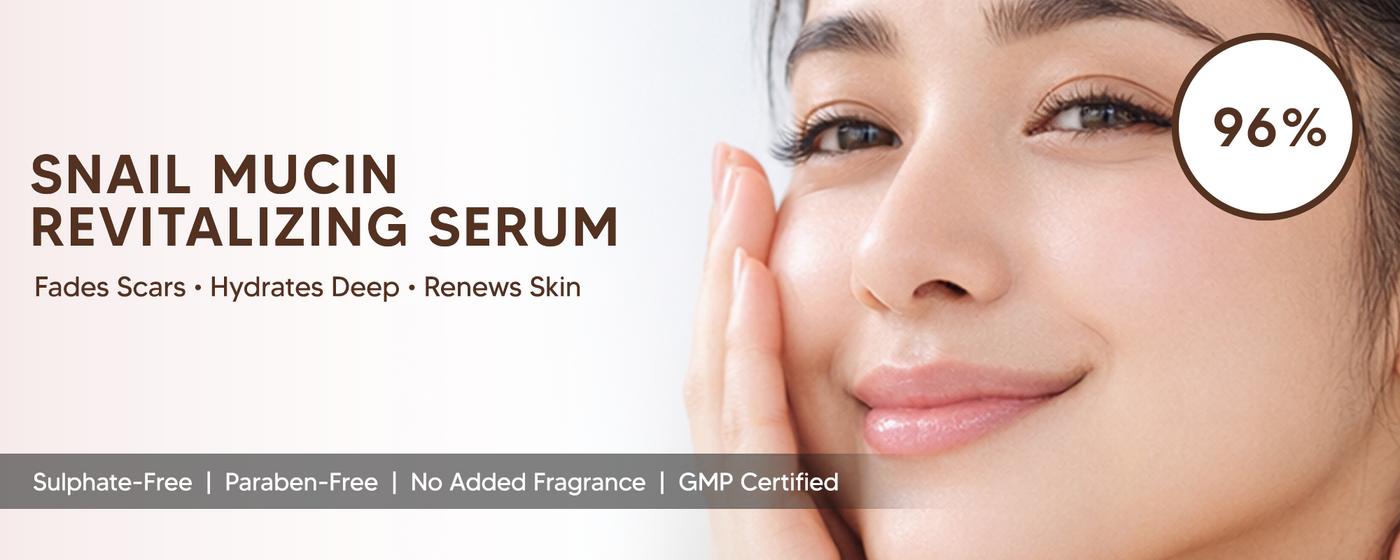 96% Snail Mucin Revitalizing Serum with Niacinamide & Aloe Vera