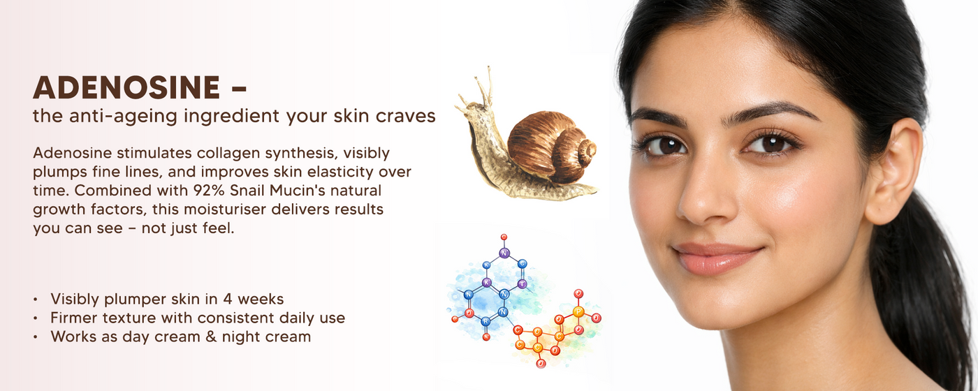 92% Snail Mucin All-in-One Moisturiser with Ceramides, Lactic Acid & Adenosine