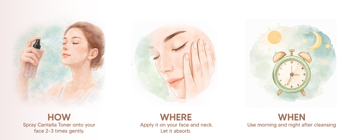 Pure Centella Tranquil Toner with Niacinamide, Glucono-Delta-Lactone & Hyaluronic Acid