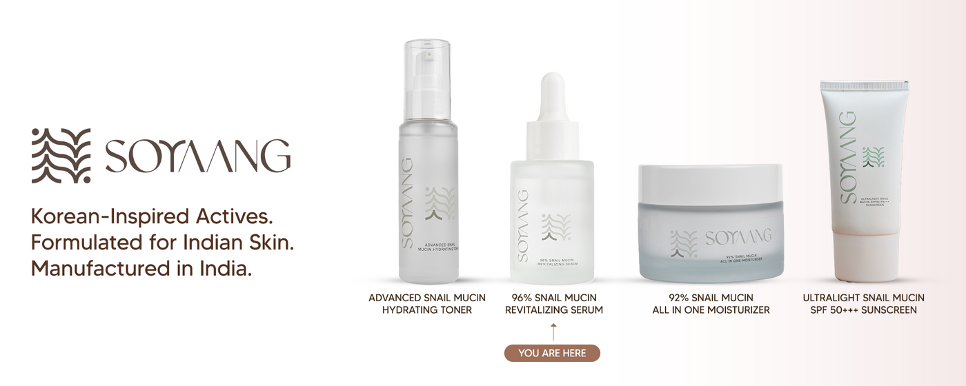96% Snail Mucin Revitalizing Serum with Niacinamide & Aloe Vera