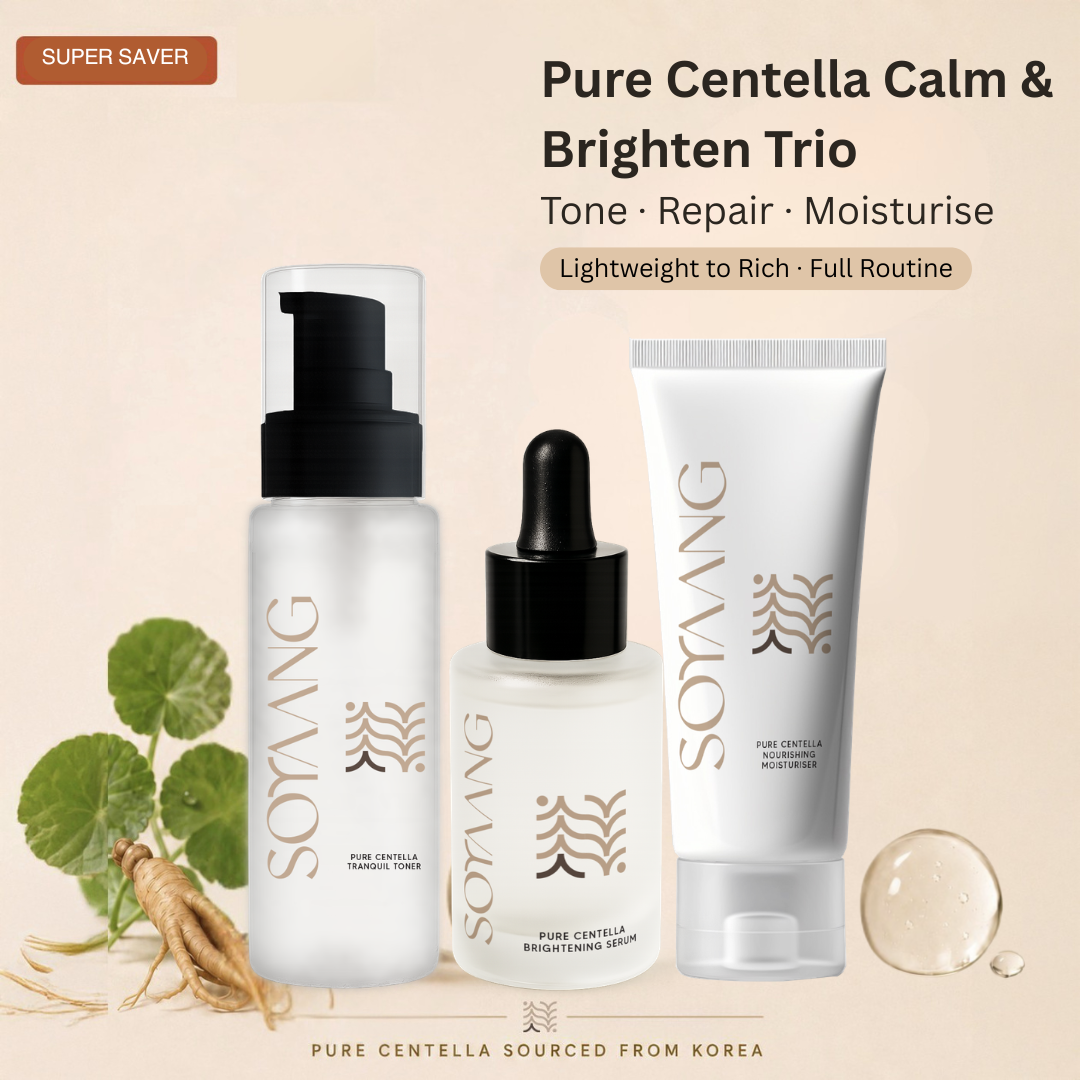 Pure Centella Calm & Brighten Trio - Toner. Serum. Moisturiser.