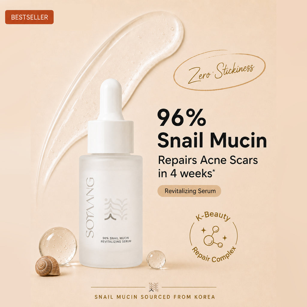 96% Snail Mucin Revitalizing Serum with Niacinamide & Aloe Vera