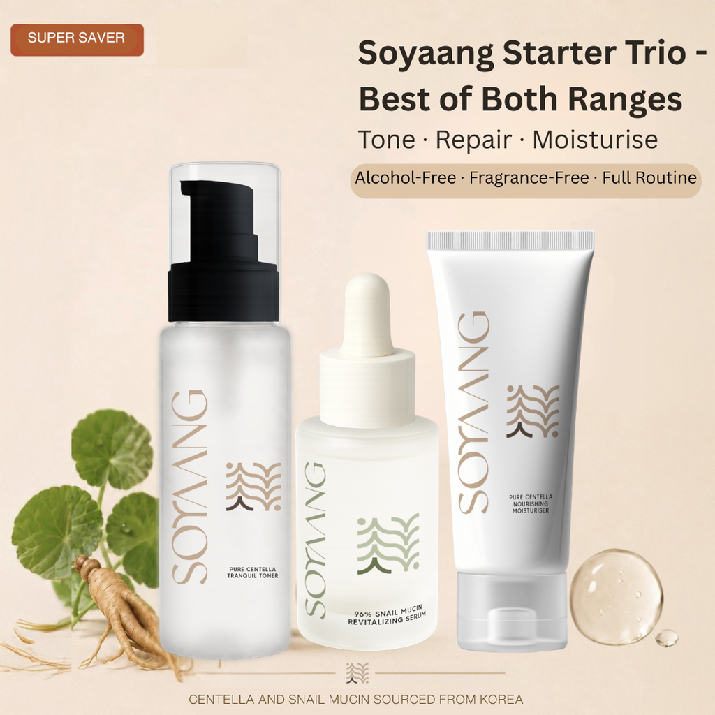 Korean Beauty Starter Trio - Toner. Serum. Moisturiser.