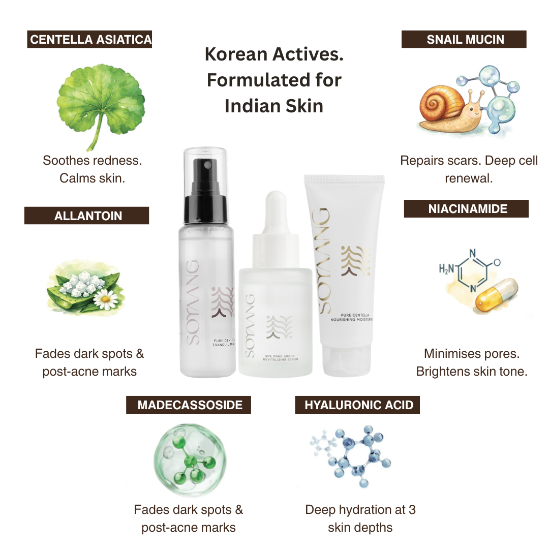 Korean Beauty Starter Trio - Toner. Serum. Moisturiser.